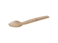 Kaffesked tesked 120 mm hårt papper stark slät yta FSC bionedbry Brown,20 ps x 100 st/krt