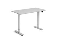 Flexidesk Höjt lågt bord 120x60 cm ljusgrå/alugrey