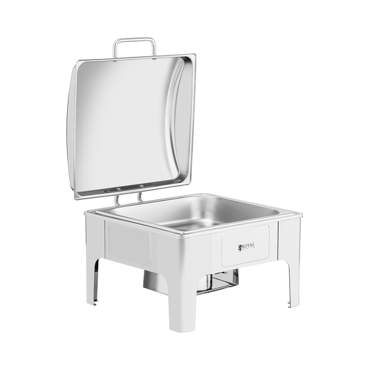 Chafing dish - GN 2/3 - Royal Catering - 5,3 L - 1 bränsleceller - Halvrund
