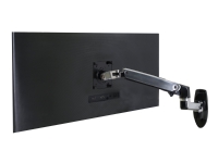Ergotron LX - Monteringssats (väggfäste, bildskärmsarm) - för LCD-display - aluminium - polerat aluminium - skärmstorlek: upp till 34 tum