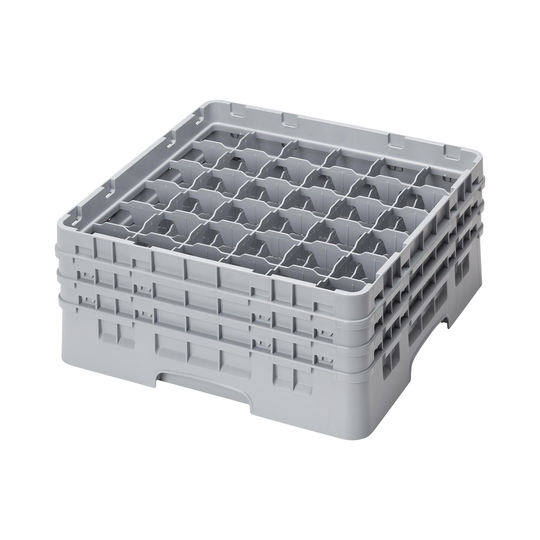 CAMBRO Diskback för glas Camrack - 36 fack - 50 x 50 x 22,5 cm - höjd glas: 17,4 cm