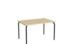 Bord Jerka 322, 1200x700 mm, ljudabsorberande björklaminat, svart ram