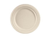 Tallrik rund 18 cm Bagasse FF naturbrun,8 ps x 50 st/krt