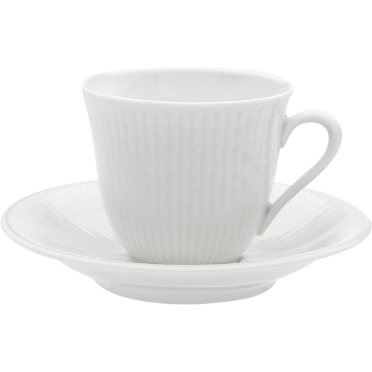 Rörstrand Swedish Grace Snö Fat till Kaffekopp 16cl