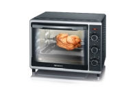 Severin TO 2056 30 L Black, Stainless steel Grill