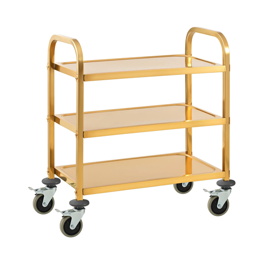 Serveringsvagn - 3 hyllplan - Royal Catering - Upp till 240 kg - Hyllplan: 69 x 40 cm