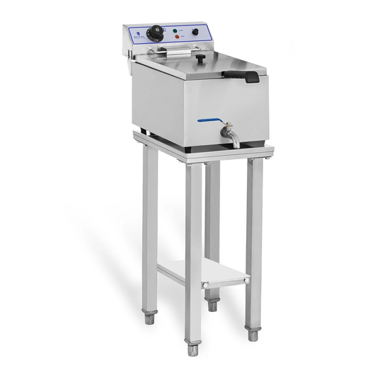 Elektrisk fritös - 1 x 17 liter - med underrede