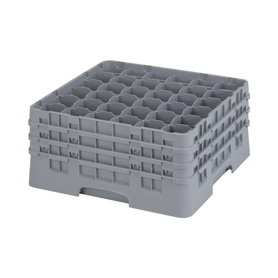 CAMBRO Diskback för glas Camrack - 36 fack - 50 x 50 x 22,5 cm - höjd glas: 19,6 cm