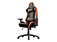 COUGAR Armor S - Sort/Orange - Gaming stol