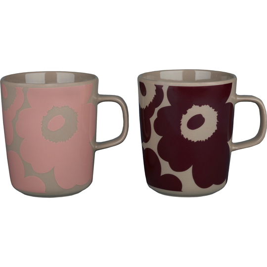 Marimekko Unikko mugg 2-pack, 2,5 dl