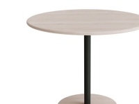 Bord Donut, Ø900 mm, höjd 720 mm, vitpigmenterad ask på svart olivfärgad ram