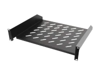 Lanview - Hylla för rack - for 300 mm depth rack - svart - 2U - 19
