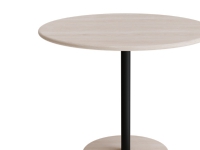 Bord Donut, Ø900 mm, höjd 720 mm, vitpigmenterad ask på svart ram