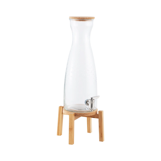 APS Juicedispenser - 4,5 L - Rostfritt stål, silikon, trä, kork