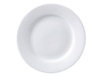 Tallrik SuperWhite Ø23 cm platt med fliken porslin vit,6 st/pk