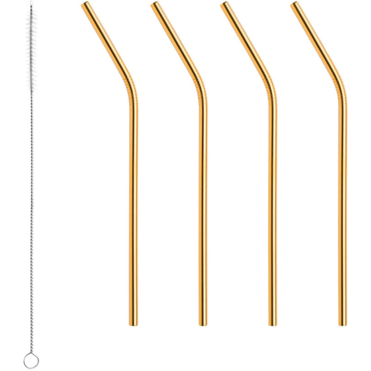 Orrefors Peak Sugrör 4-pack med rengöringsborste