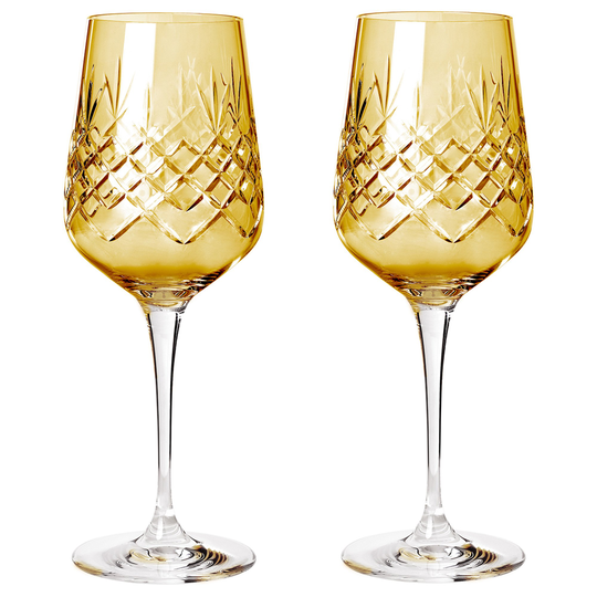 Crispy Madame Vitvinsglas 2 st, citrine