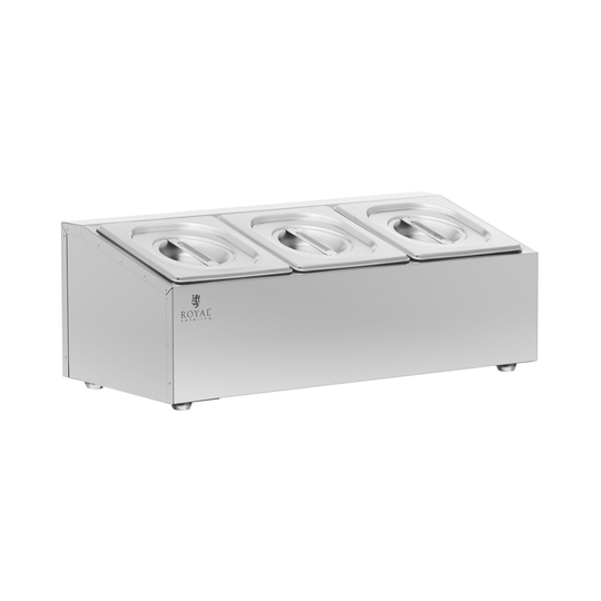 GN-uppsatshylla - 3 GN 1/6 - 5,7 l - Royal Catering