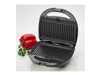 Clatronic ST/WA 3670 - Smörgåsgrill/våffeljärn/grill - 800 W - svart/inox