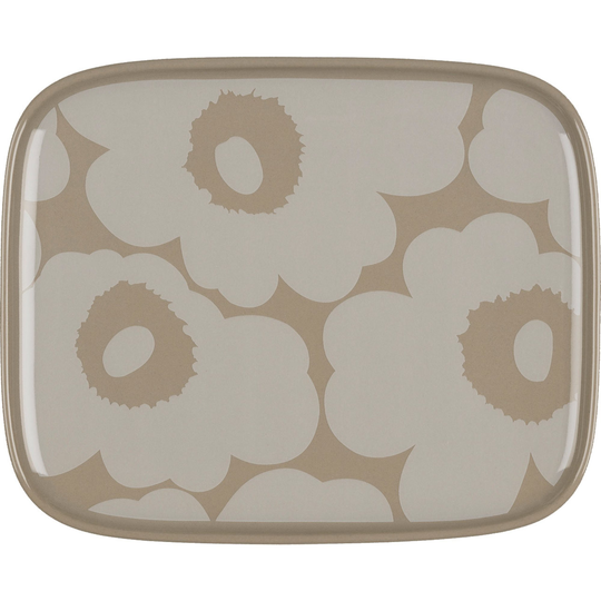 Marimekko Oiva Unikko tallrik, 15x12 cm