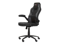 Gear4U Gambit Pro - Stol - armstöd - L-formad - lutning - svängtapp - skumgummi, polyuretanläder - svart