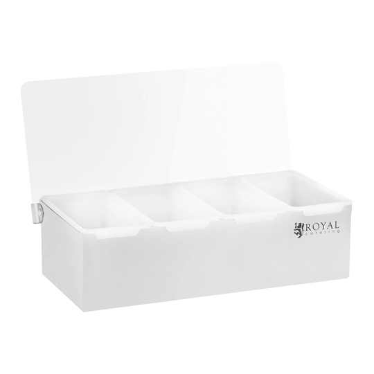 Ingrediensbehållare - rostfri/PP - 4 x 450 ml