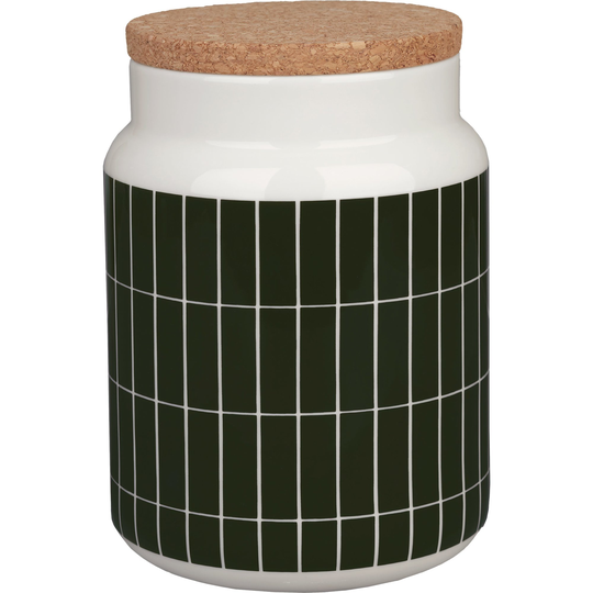 Marimekko Tiiliskivi burk med lock, 1,2 liter