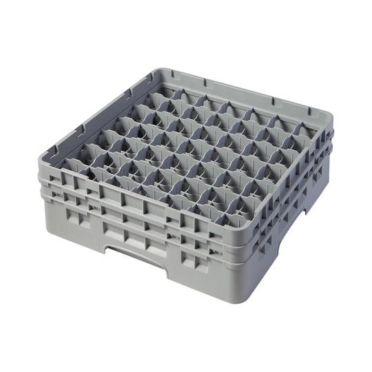 CAMBRO Diskback för glas Camrack - 49 fack - 50 x 50 x 18,4 cm - höjd glas: 13,3 cm