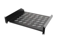 Lanview - Hylla för rack - for 400 mm depth rack - svart - 2U - 19