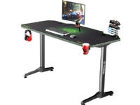 Gaming desk Ultradesk Frag Gaming Desk, Black with green mat