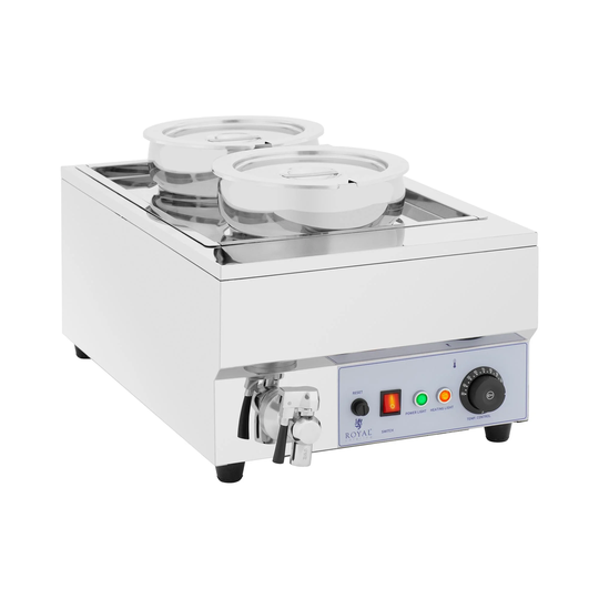 Soppstation - 2 x 7 l - 1500 W - Matt - Royal Catering