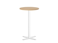Bord Amy Ø650 mm H1050 mm, Bøg laminat Alugråt understel