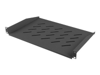 Lanberg - Hylla för rack - svart, RAL 9004 - 1U - 19