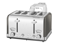 ProfiCook PC-TA 1194 - Brödrost - 4 skiva - 4 Kortplatser - antracit
