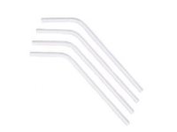 Sugerør Ø6x240 mm med knäck Bionedbrydelig Papir Hvid,500 stk/ps - (500 stk.)