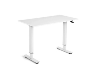 Flexidesk Höjt lågt bord 120x60 cm vit/vit