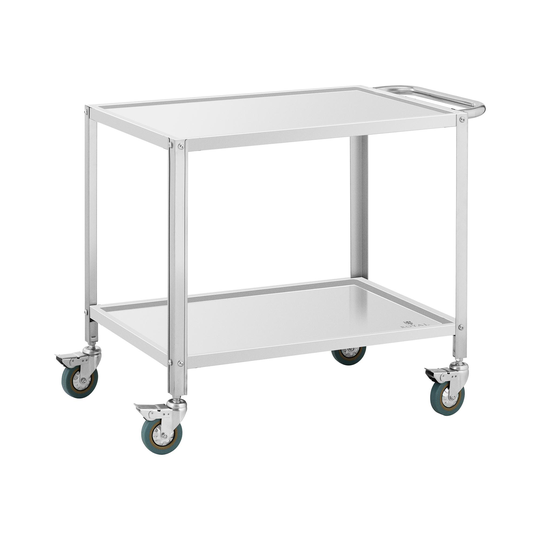Serveringsvagn - 2 hyllor - 80 x 57 x 3,5 cm - 53 cm avstånd - 100 kg - Royal Catering