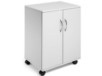Multifunktionsskåp Durable grey med dörrar och hjul