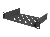 Digitus DN-10-TRAY-1-B - Hylla för rack - svart, RAL 9005 - 1U - 10