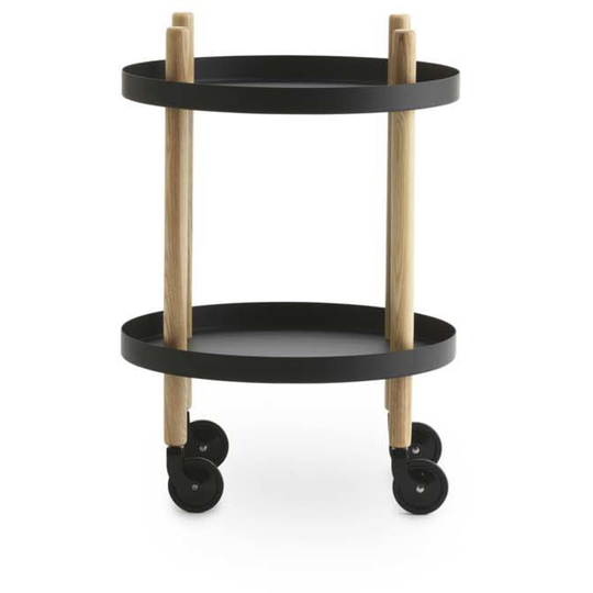 Normann Copenhagen Block Table Rullbord 45 cm Svart