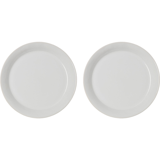 PotteryJo Daga mattallrik, 25 cm, 2-pack, vit