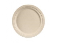 Tallrik rund 26 cm Bagasse FF naturbrun,50 st/ps - (50 st)