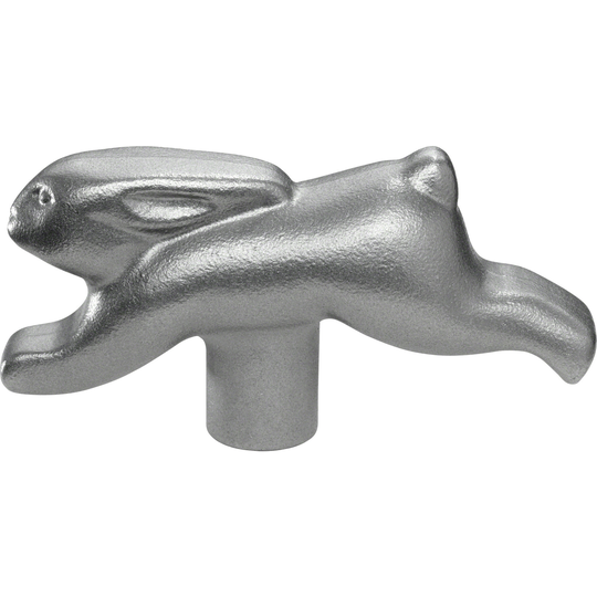 Staub Knopp i Metall, djur/kanin