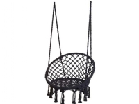ProGarden Hammock Chair Boho Stork's Nest black