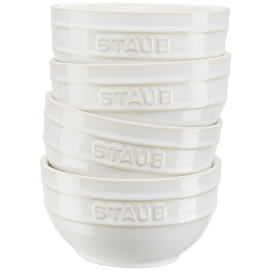 Staub Skålset 4 st. vit