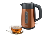 Bosch DesignLine TWK4P439 - Vattenkokare - 1.7 liter - 2.4 kW - koppar