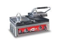 Klämma Grill dubbel med timer GMG 56x44x30 cm Grillyta 52x24 cm Rillet topp/botten,1 st