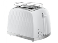 Russell Hobbs 26060-56, 2 skive(r), Hvid, Plast, Rustfrit stål, Nivå, Dreje, 850 W