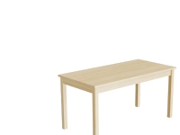 Bord Lovis 601, 1200x600 mm Höjd 600 mm med björklaminat, ram av björk
