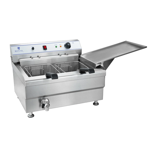 Bakverksfritös - 36 L - 400 V - 2 korgar
